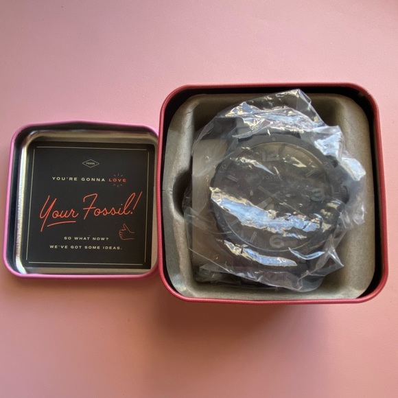 Fossil Men’s Watch - Nate Chronograph Black Stainless Steel Watch - Picture 5 of 13